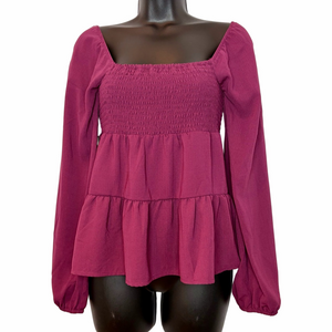 Anthropologie Paper Crane Smocked Blouse (BNWT)